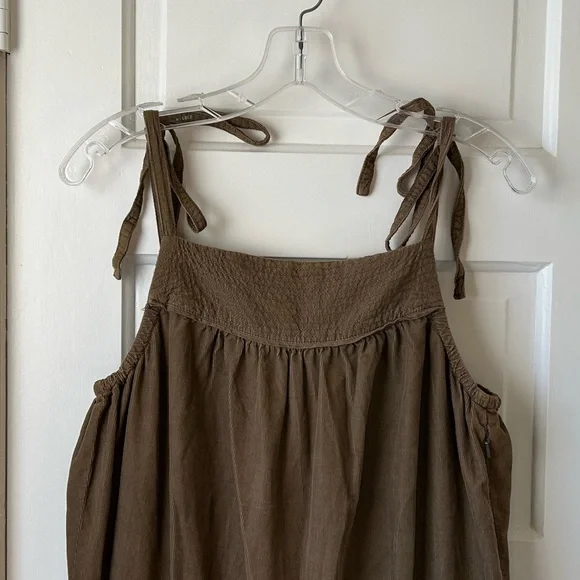 Anthropologie Brown Corduroy Jumpsuit - Picture 4 of 10